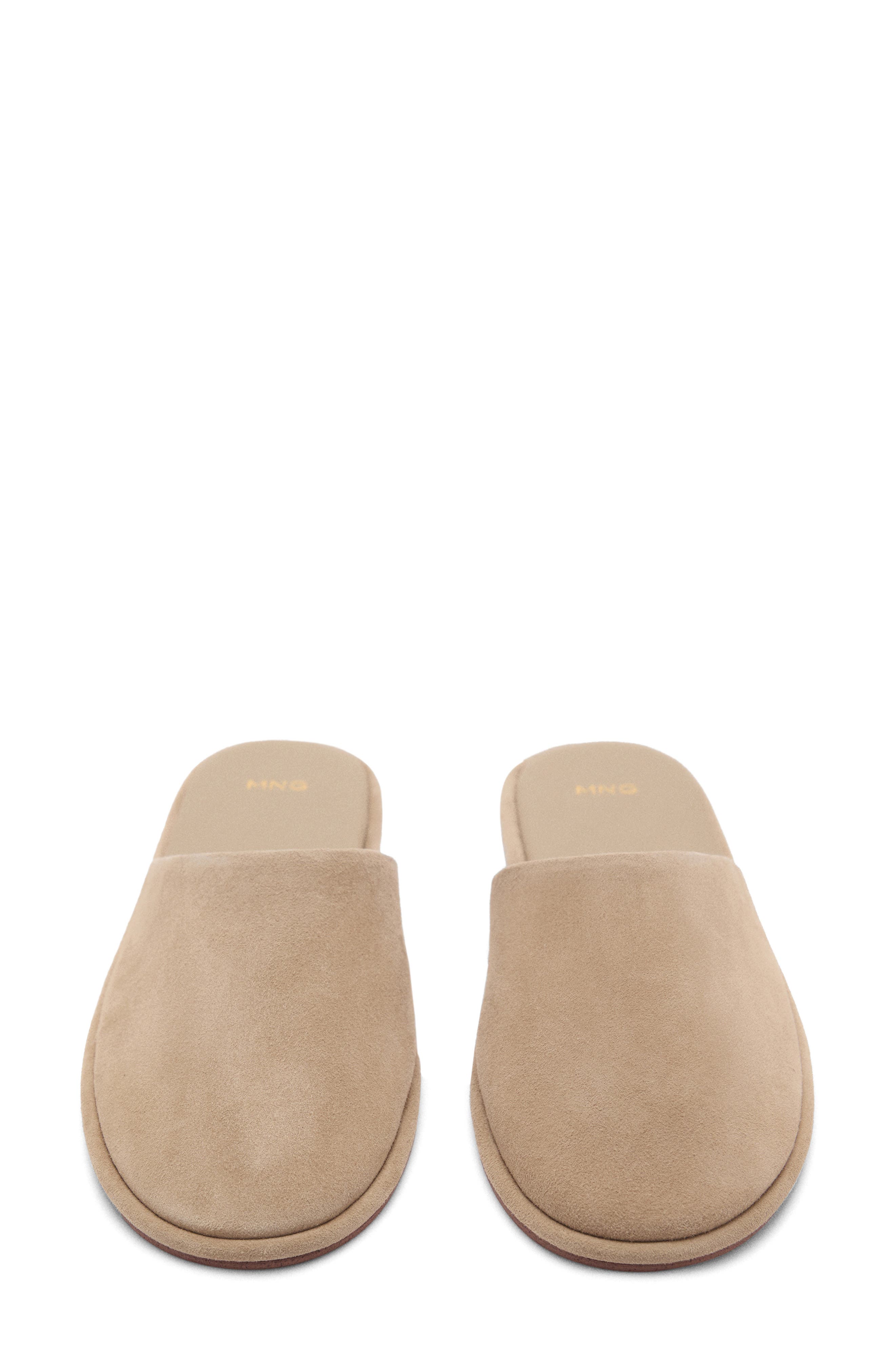 MANGO Suede Mule, Alternate, color, Sand