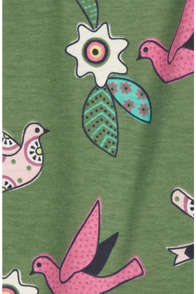 Tea Collection 'Kantha Birds' Flutter Sleeve Cotton Dress (Women ...