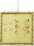 Leith 5-Pack Teddy Huggie & Stud Earrings