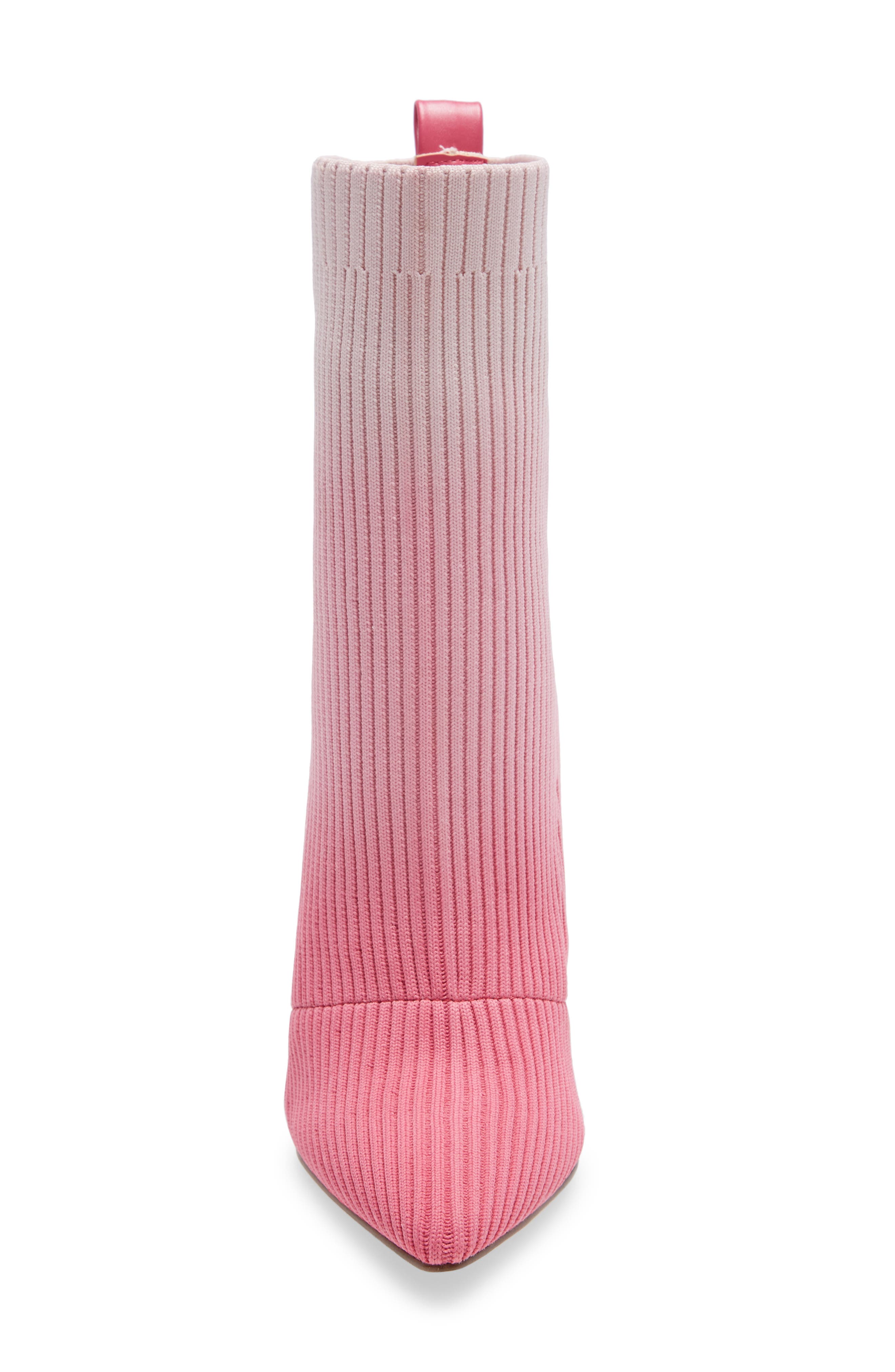 Dianne Ribbed Knit Bootie, Alternate, color, PINK MULTI