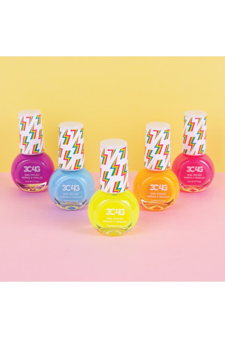 Make It Real Neon Nail Polish Set W/ 5 Bottles, Alternate, color, Multicolored