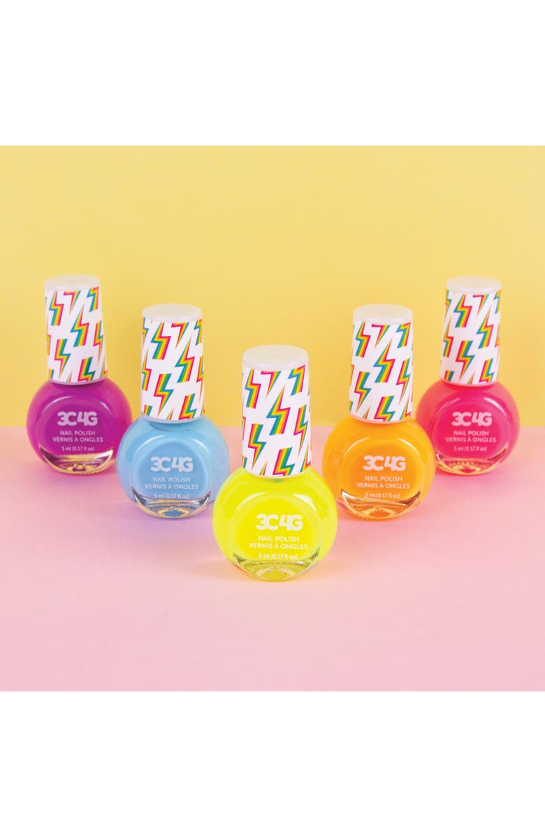 Three Cheers For Girls Make It Real Neon Nail Polish Set W/ 5 Bottles, Alternate, color, Multicolored