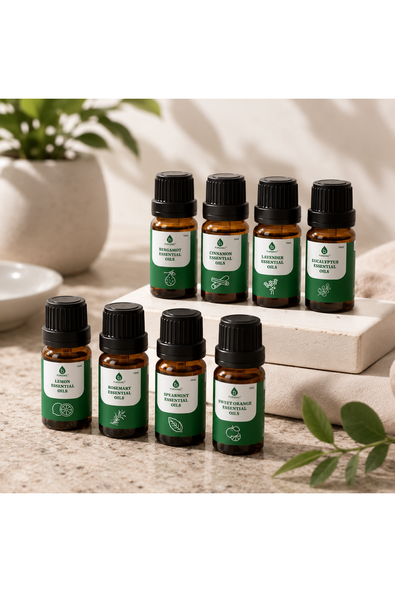 100% Pure Natural Essence Essential Oils Collection Aromatherapy at Its Finest!, Alternate, color, Green