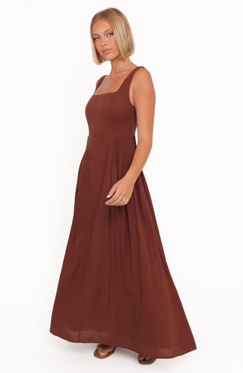 Petal & Pup Wilston Maxi Sundress, Alternate, color, Brown