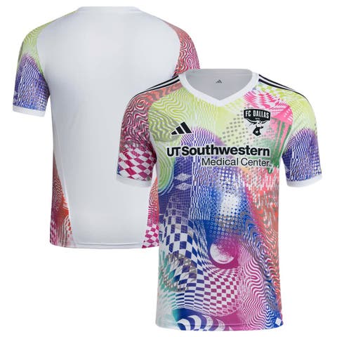 Men's adidas White FC Dallas 2025 Pride Pre-Match Top