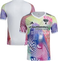 adidas Men's adidas White FC Dallas 2025 Pride Pre-Match Top
