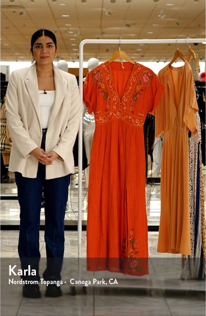 Maisle Embroidered Maxi Dress, sales video thumbnail