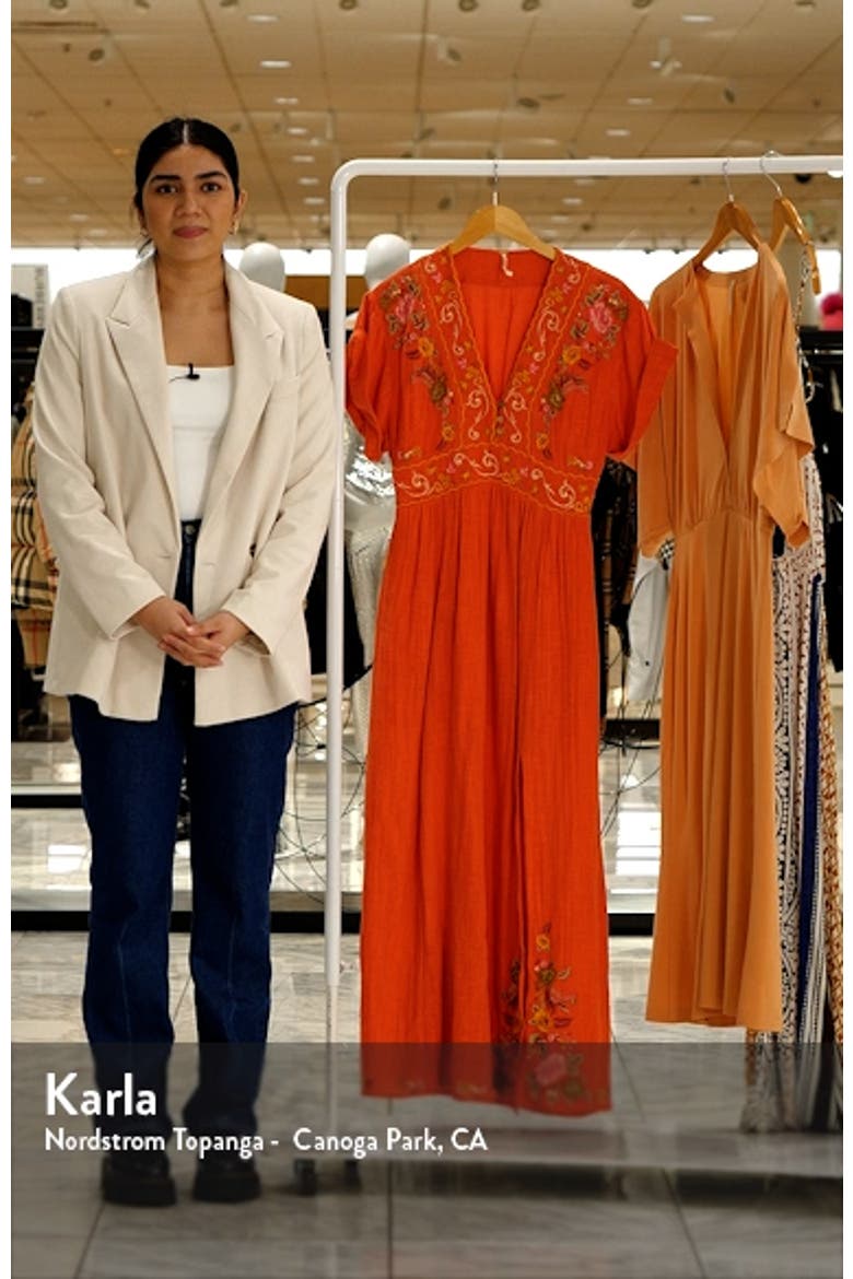 Maisle Embroidered Maxi Dress video