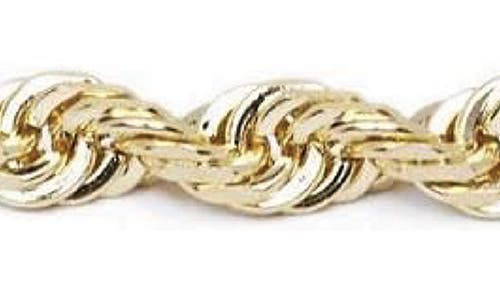 Best Silver 10k Gold 3mm Rope Chain Necklace In Gold