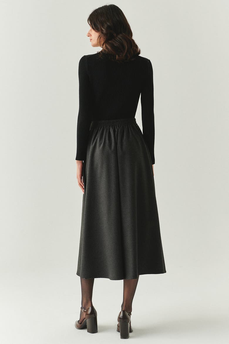 Lauryn Midi Skirt, Alternate, color, GREY