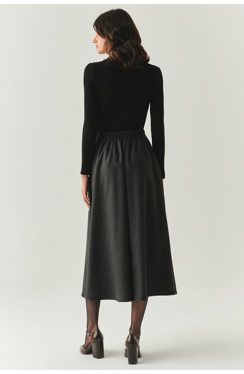 Exquise Lauryn Midi Skirt, Alternate, color, Grey