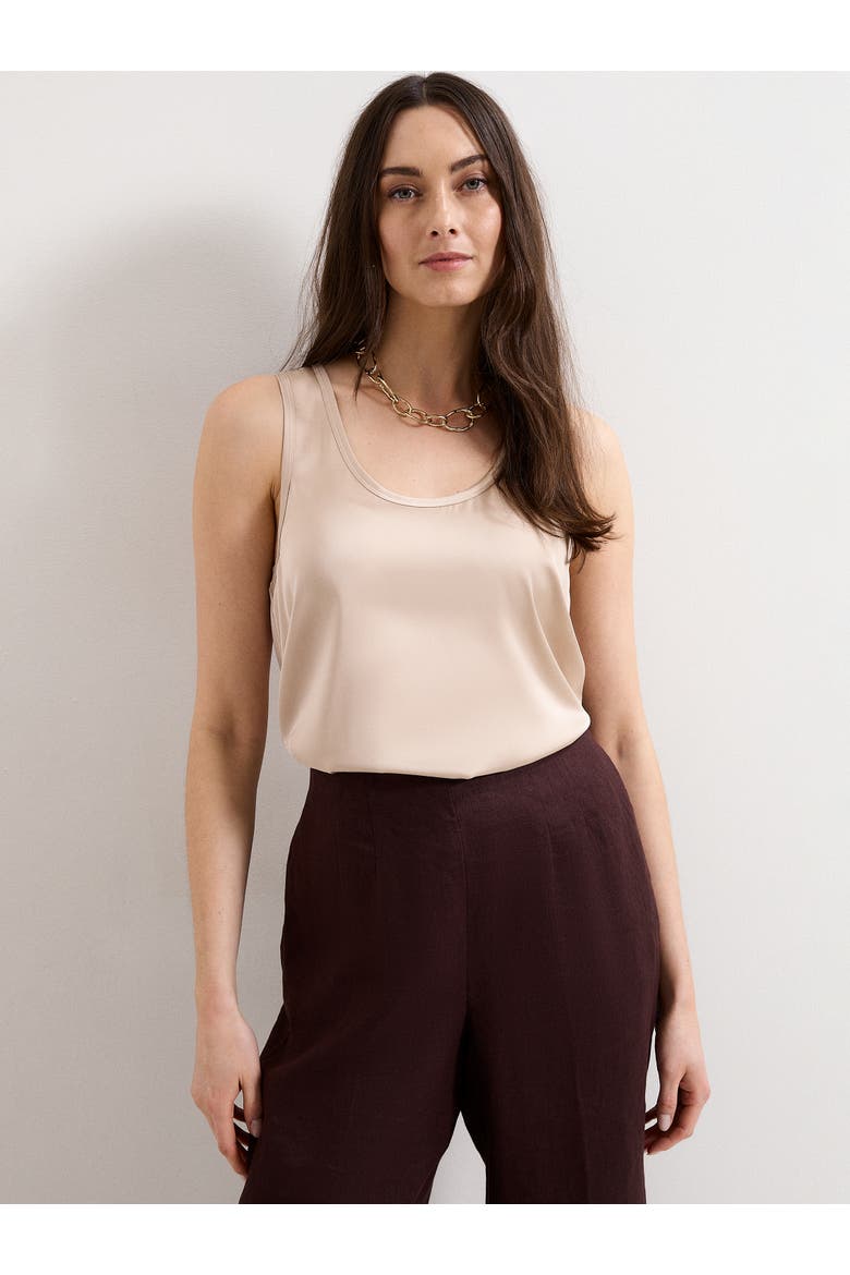 Edie Satin Cami, Main, color, Gold