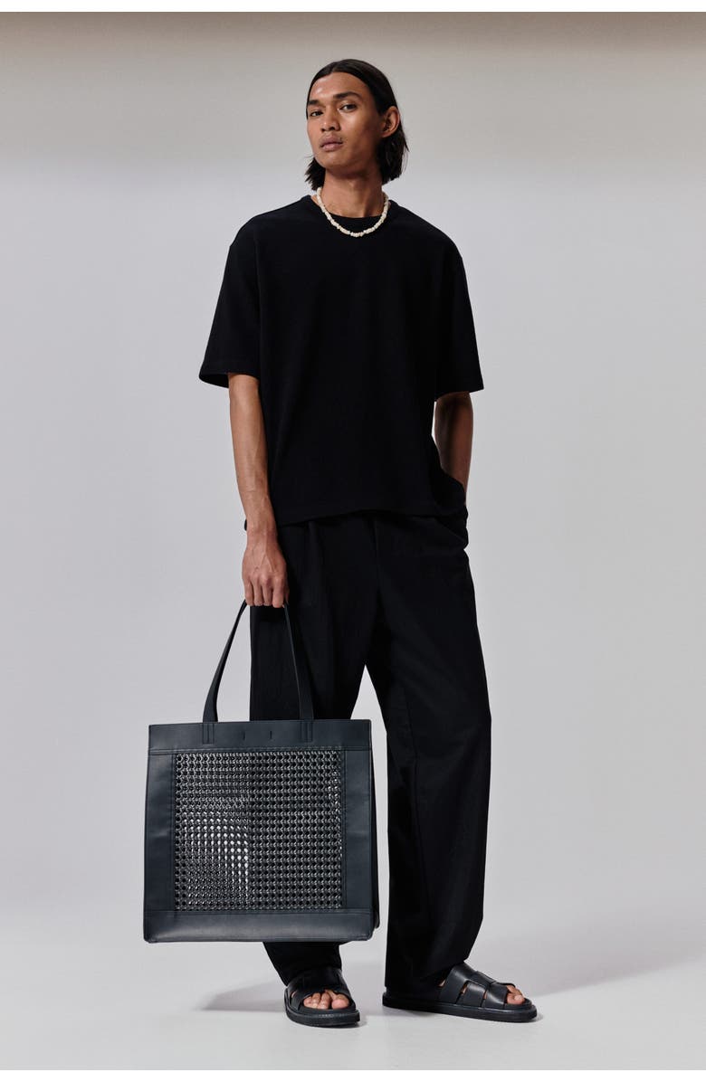 H&M Loose Fit T-shirt, Alternate, color, Black