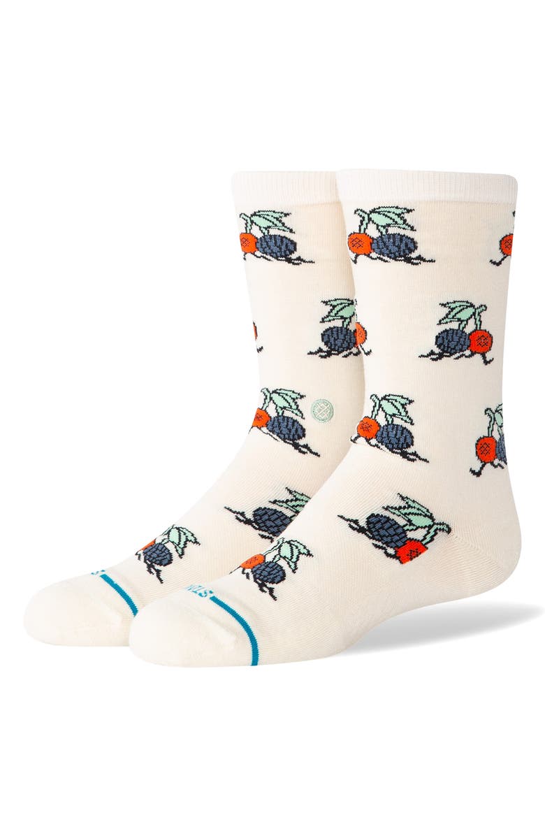 Stance Kids' Community Crew Socks, Main, color, Ivory