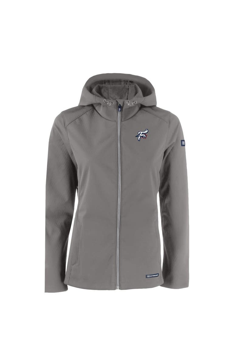 Cutter & Buck Women's Cutter & Buck  Steel Reading Fightin Phils Evoke Eco Softshell Recycled Full-Zip Jacket, Alternate, color, 