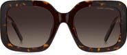 Marc Jacobs 53mm Gradient Polarized Square Sunglasses