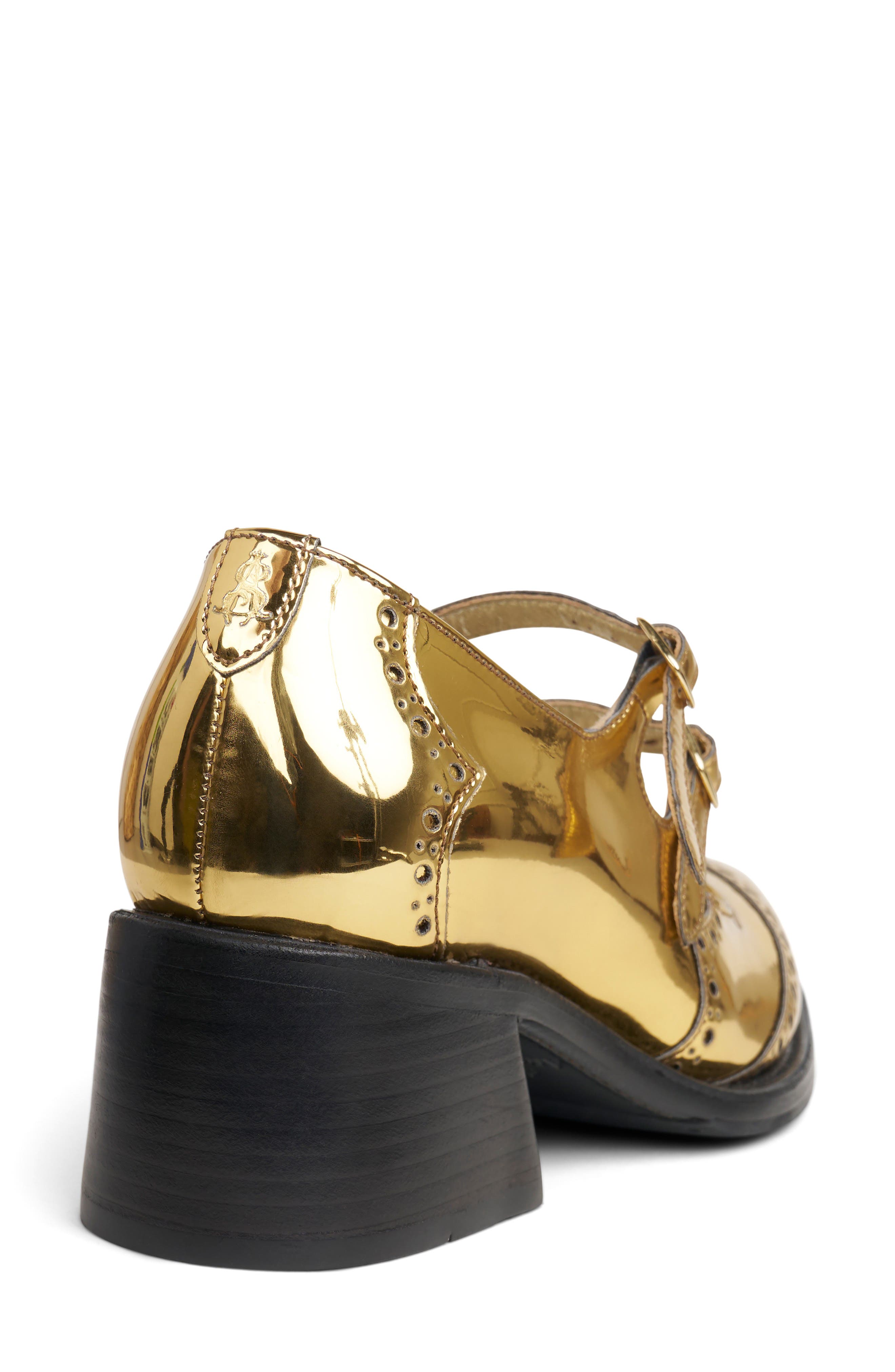 The Office of Angela Scott Miss Amelie Mary Jane Pump, Alternate, color, Gold