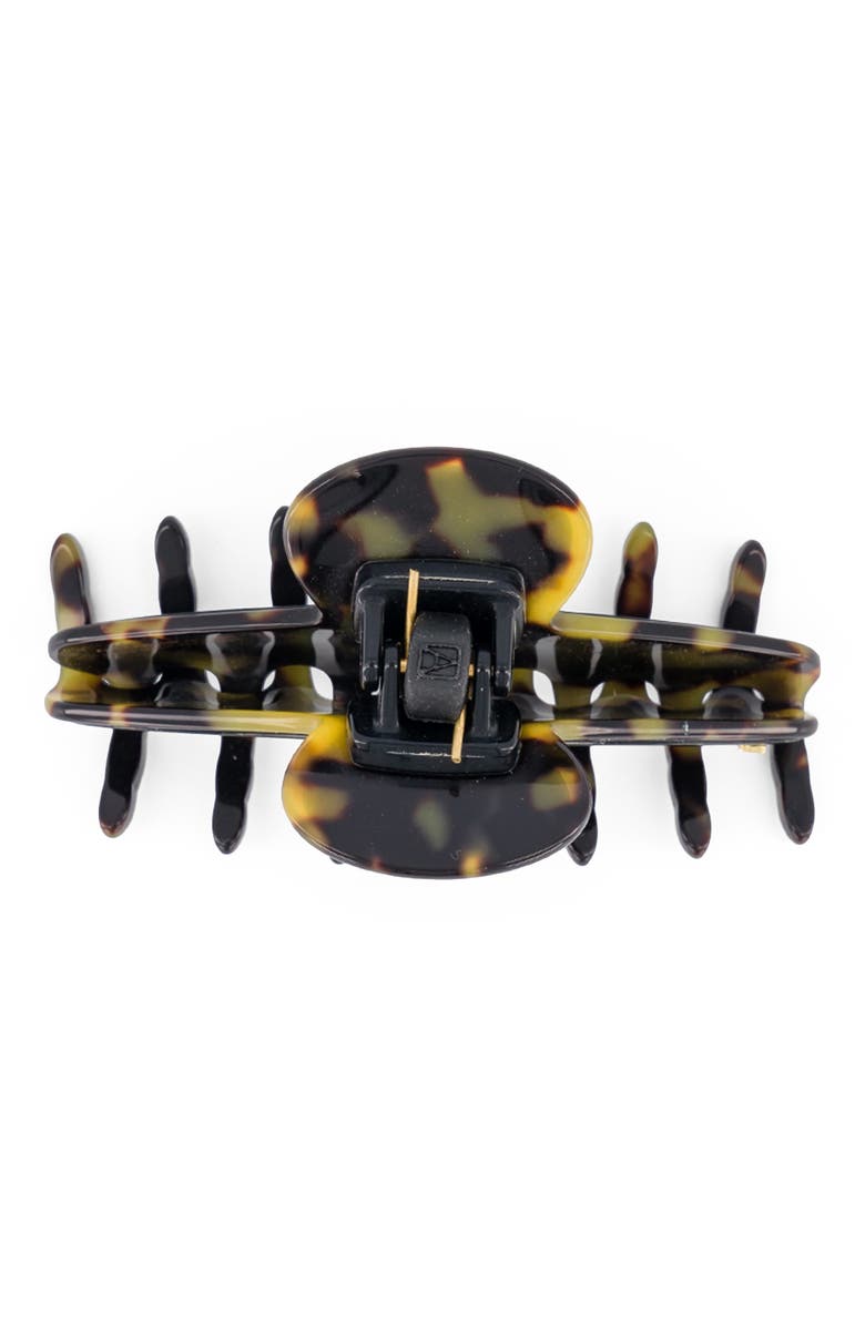 Alexandre de Paris Notre Dame Acetate Hair Claw Clip, Alternate, color, Black And Tortoise
