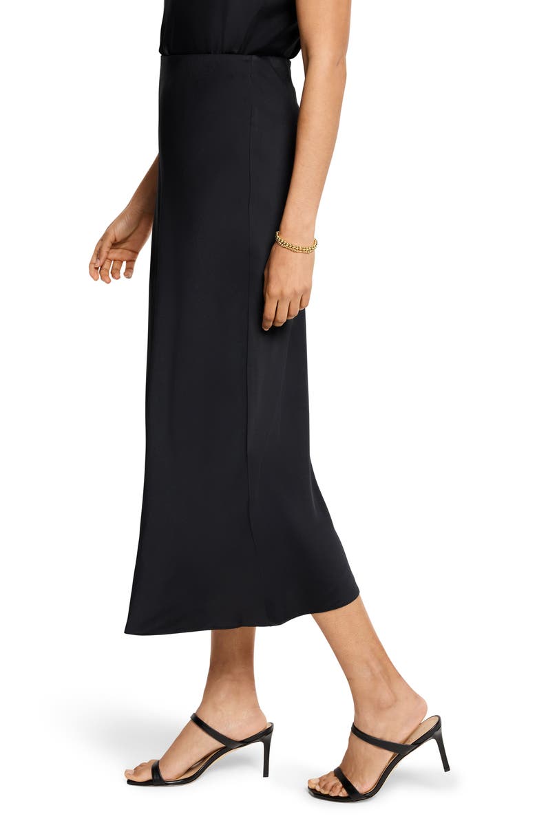 NIC+ZOE Social Edit Crepe Skirt, Alternate, color, Black Onyx