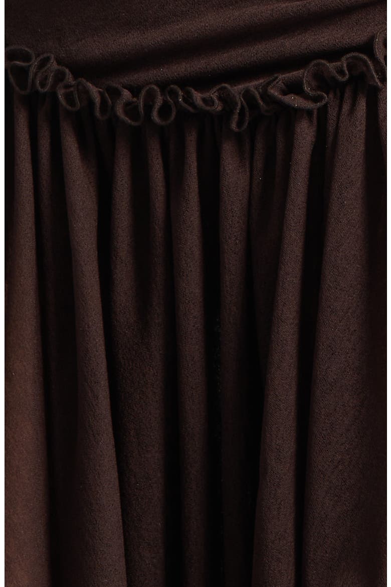 Adeline Open Back Semisheer Chiffon Maxi Dress, Alternate, color, BROWN
