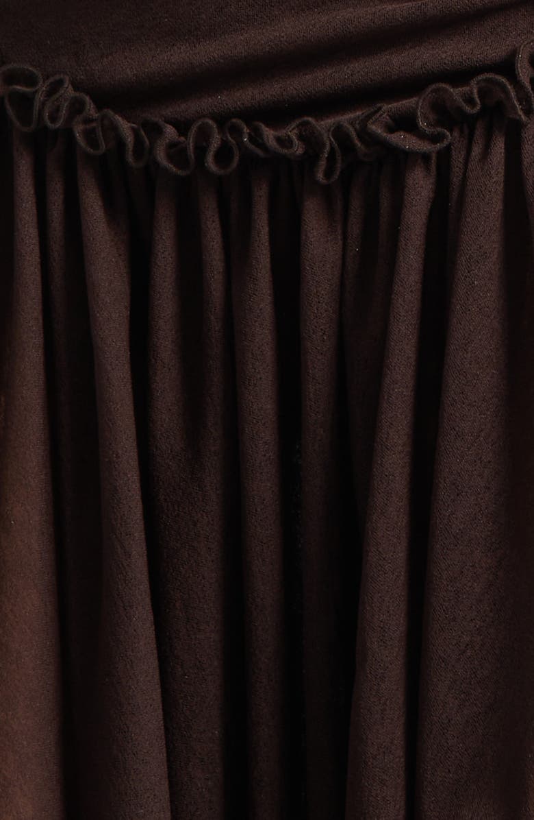 Siedrés Adeline Open Back Semisheer Chiffon Maxi Dress, Alternate, color, Brown