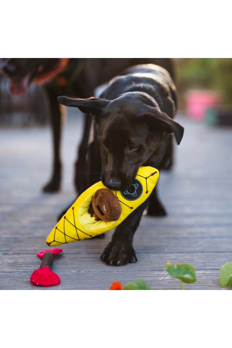 Camp Corbin Collection K9 Kayak Plush Dog Toy, Squeaker, Crinkle, Alternate, color, Multicolored