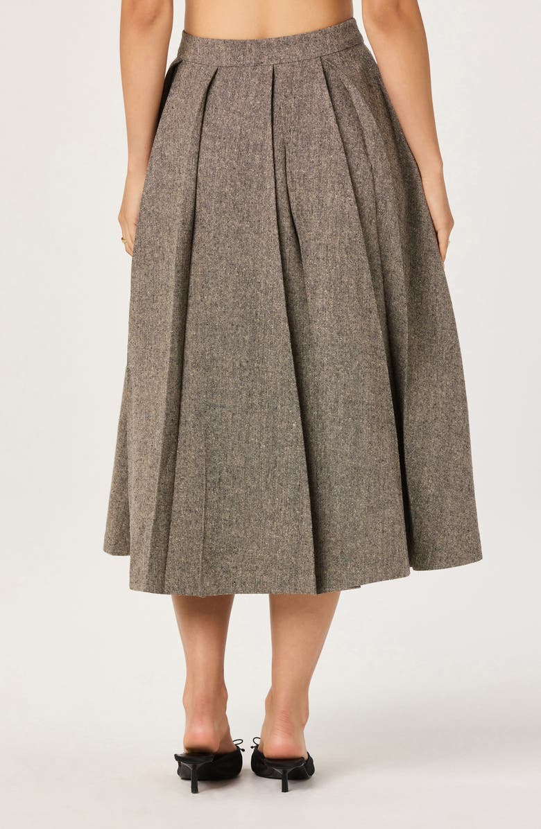 Pleated Midi Skirt