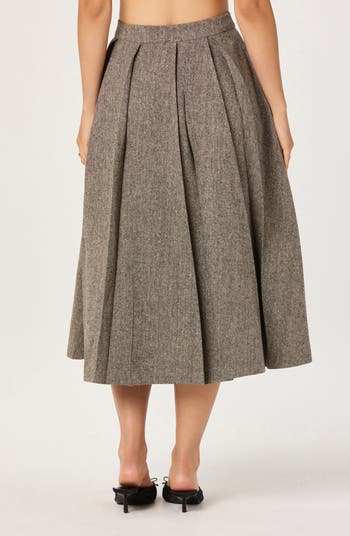 Pleated Midi Skirt