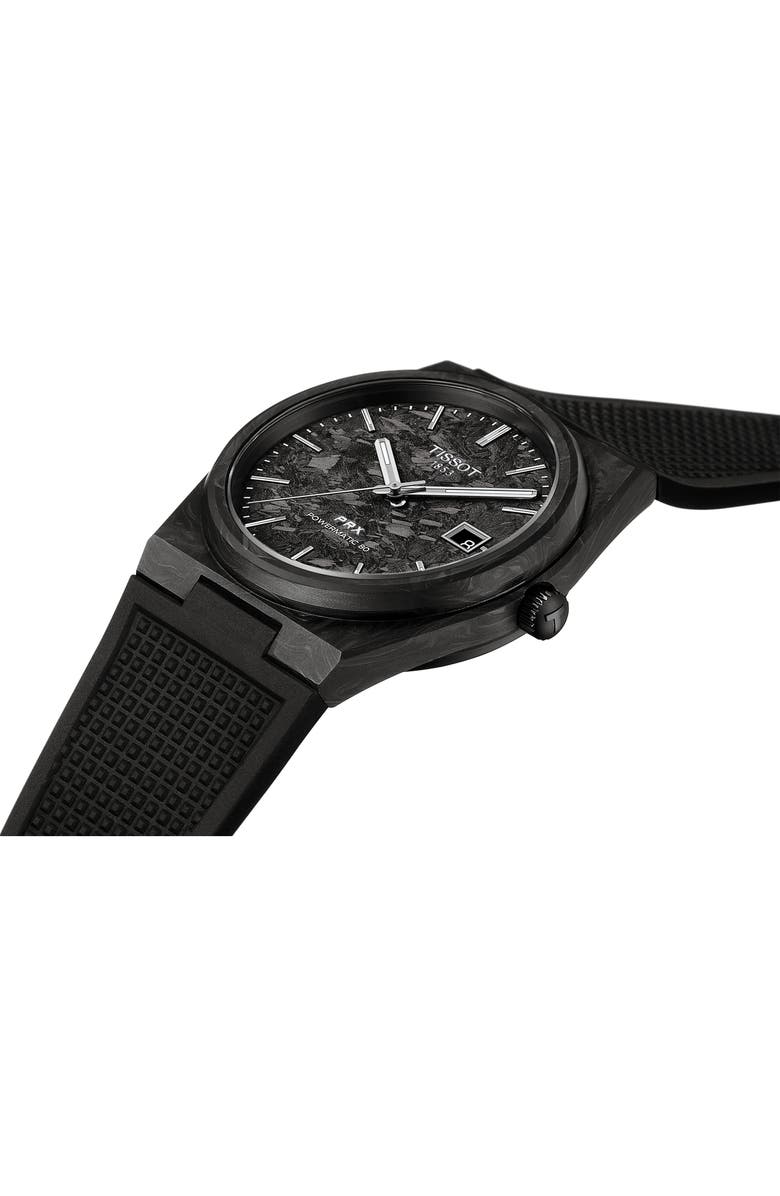 Tissot PRX GTS Powermatic 80 Rubber Strap Watch, 40mm, Alternate, color,