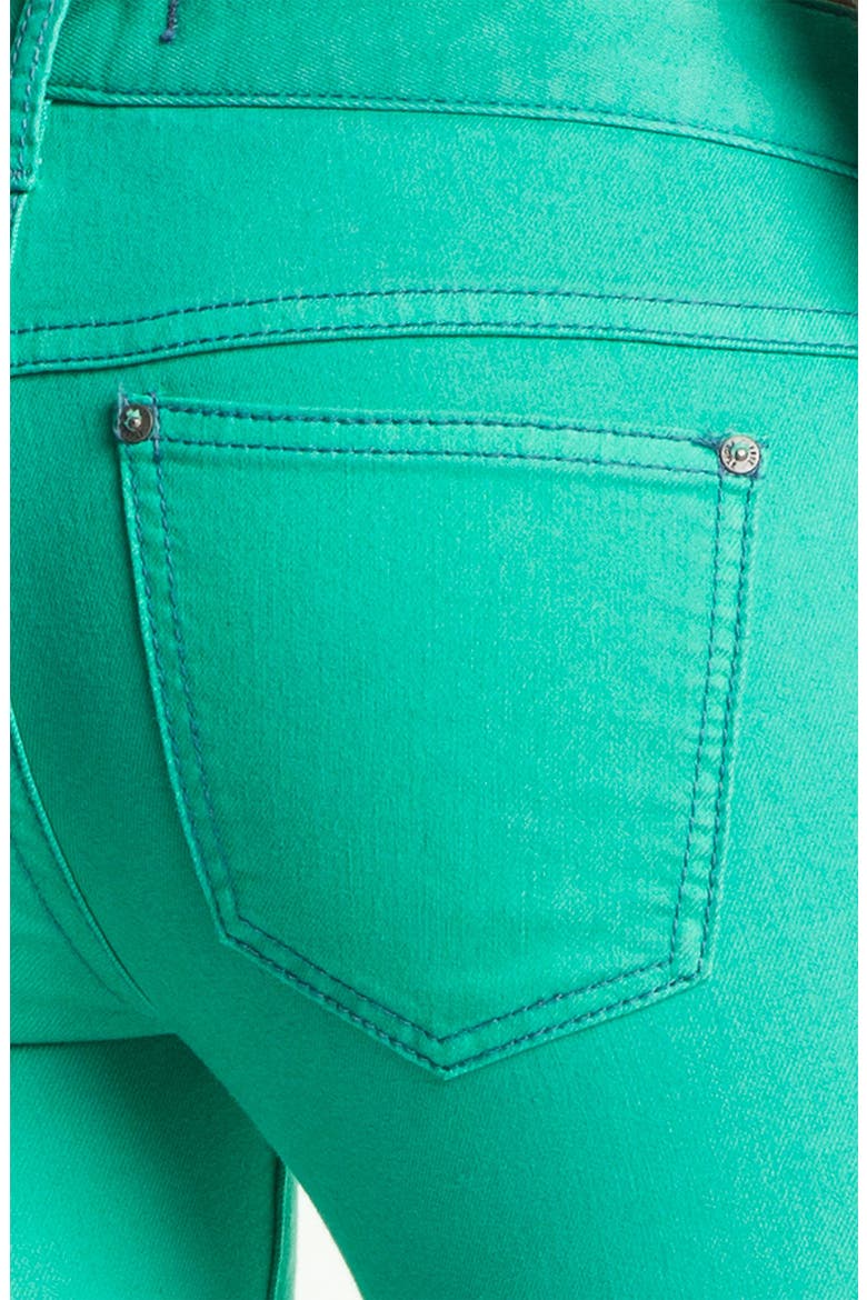 Ombré Skinny Jeans, Alternate, color, SEA GREEN