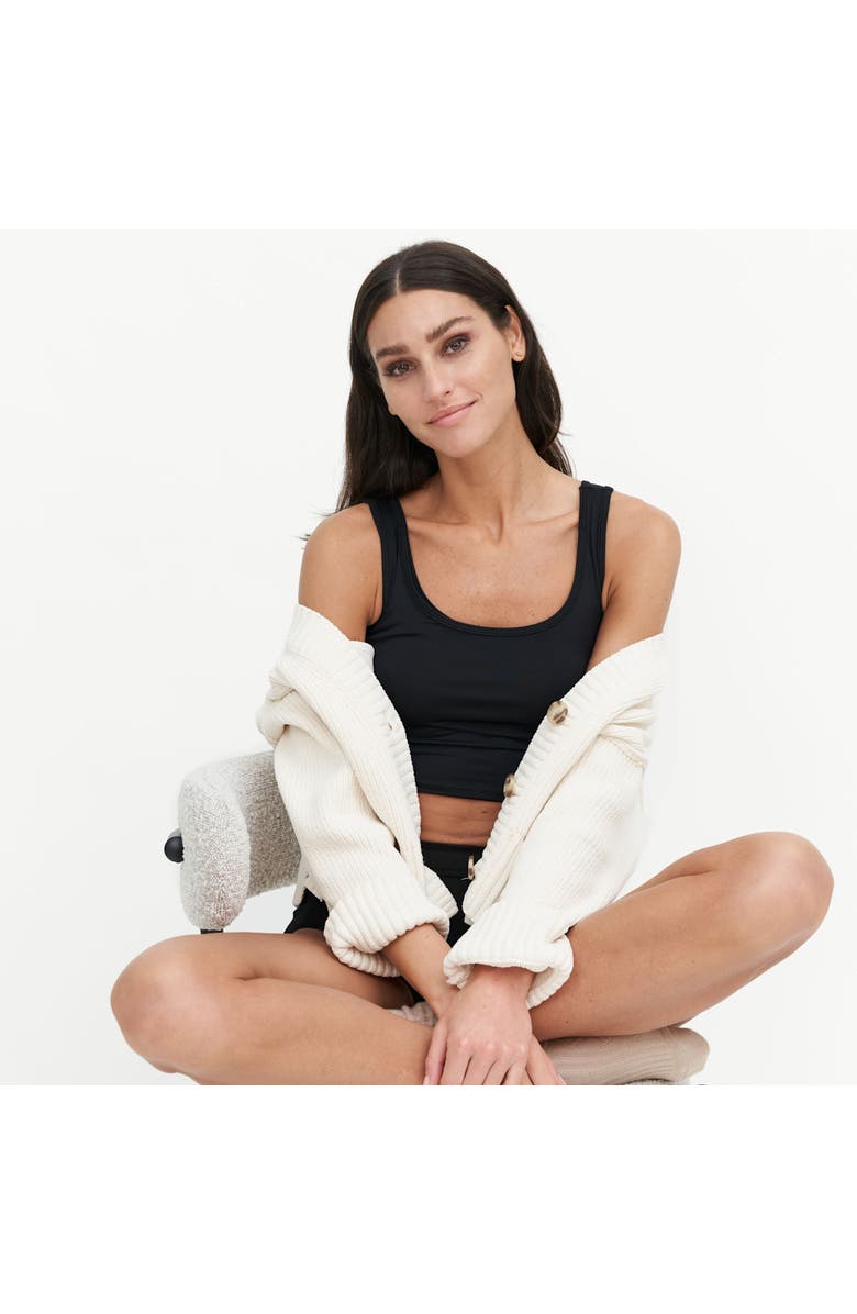 LARKEN X Maternity, Nursing + Hands - Free Pumping Bra, Alternate, color, Black