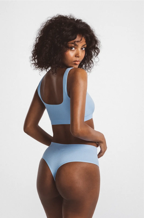 Ldma High Sculpt Thong In Arctic Blue