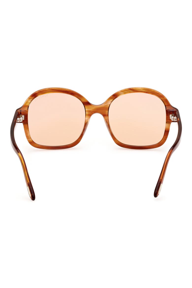 Hanley 57mm Photochromic Butterfly Sunglasses, Alternate, color, SHINY AMBER/ BROWN CHROMIC