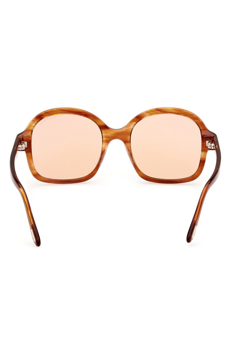TOM FORD Hanley 57mm Photochromic Butterfly Sunglasses, Alternate, color,