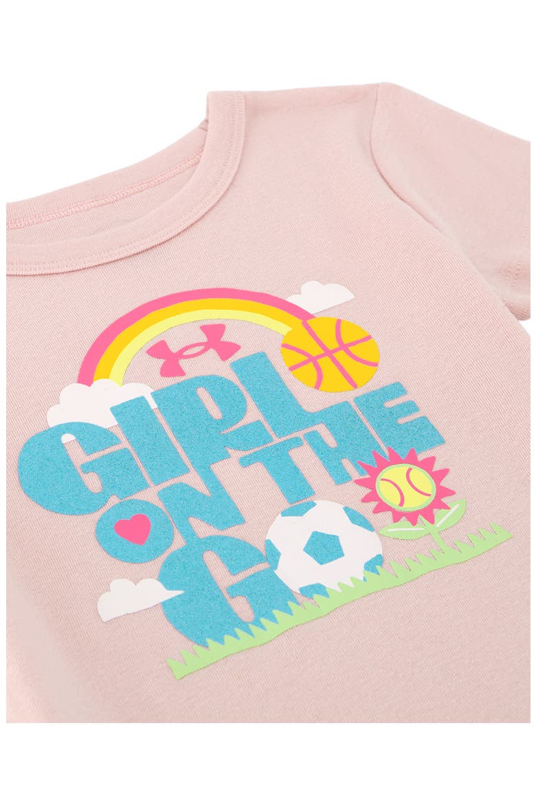 Kids' Graphic Baby Tee & Mesh Shorts Set, Alternate, color, PRIME PINK