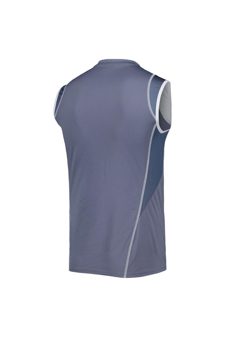 Men's adidas Gray San Jose Earthquakes 2023 On-Field Sleeveless Training Jersey, Alternate, color, Gray