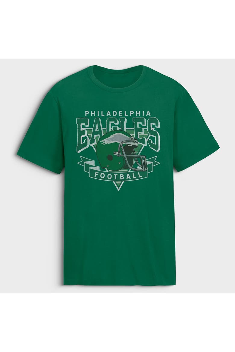 Men's Fanatics Kelly Green Philadelphia Eagles Old Fashion Rushing Legacy Cotton T-Shirt, Main, color, Kelly Green