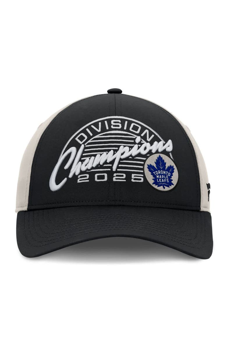 FANATICS Men's Fanatics Black Toronto Maple Leafs 2025 Atlantic Division Champions Locker Room Adjustable Hat, Alternate, color, Black