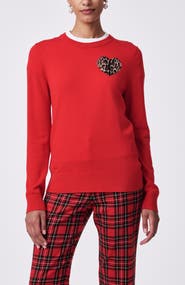 Trina Turk Jaguar Heart Sweater