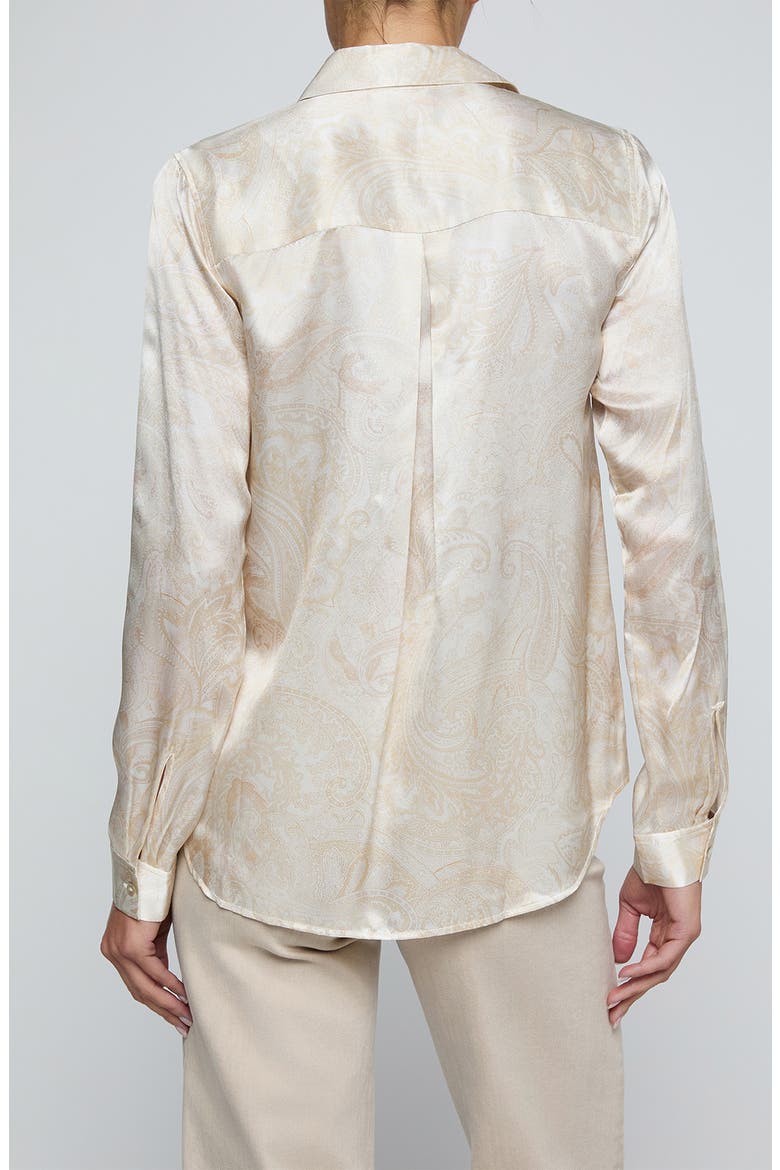 Tyler Paisley Silk Shirt, Alternate, color, VINTAGE WHITE TNL PAISLEY