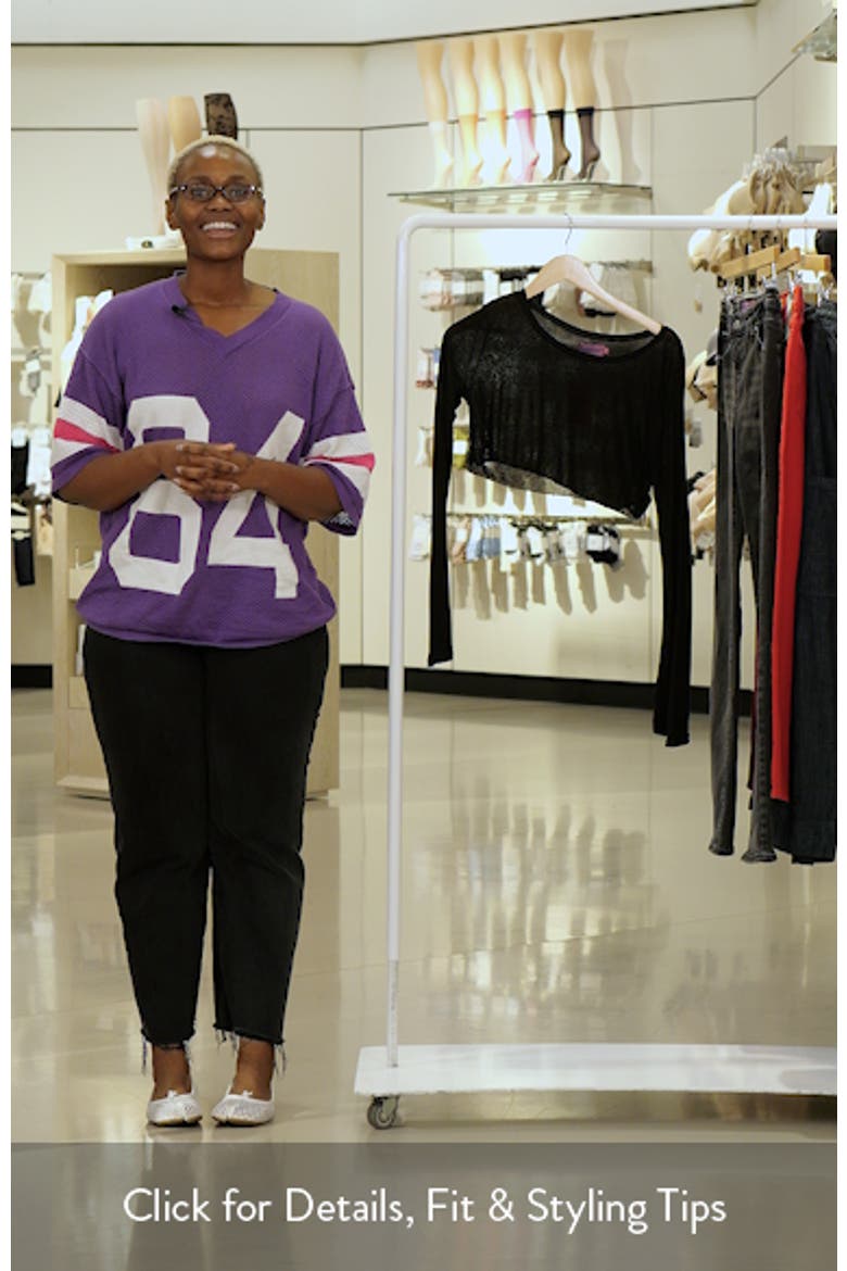 One-Shoulder Long Sleeve Crop Top video