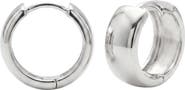 ARGENTO VIVO Chunky Huggie Hoop Earrings