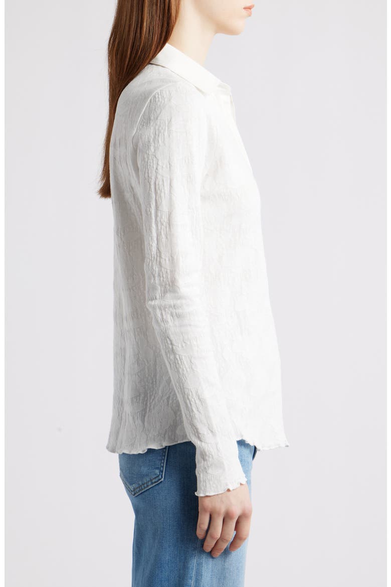 Long Sleeve Cotton Shirt, Alternate, color, PAPER WHITE