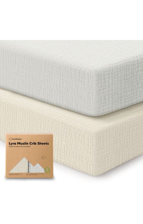2-Pack Lyra Muslin Crib Sheets