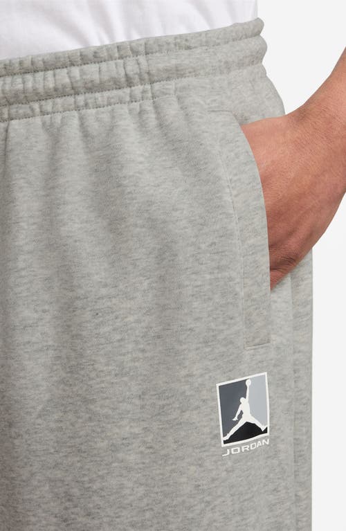 Jordan Graphic Print Brooklyn Fleece Sweatpants In Gray