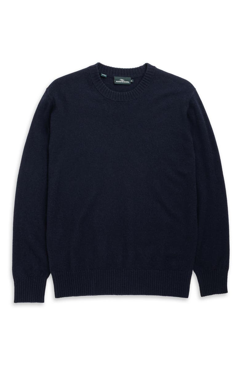 Rodd & Gunn Stewart Island Wool & Cahsmere Crewneck Sweater, Alternate, color, Midnight