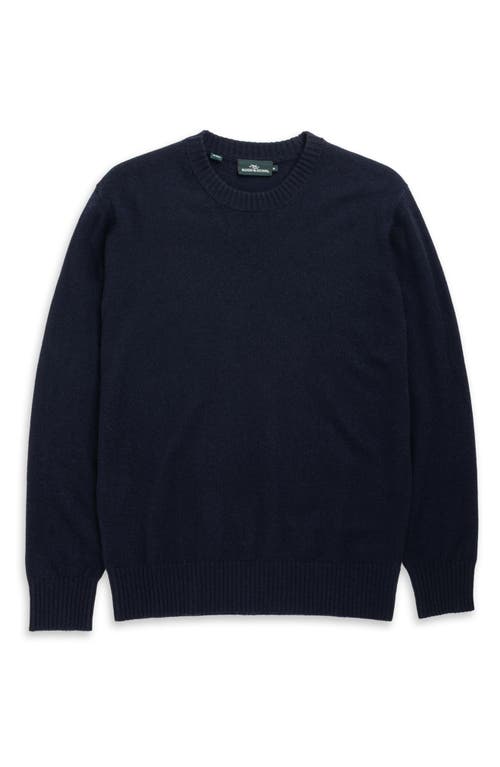 Rodd & Gunn Stewart Island Wool & Cahsmere Crewneck Sweater In Blue