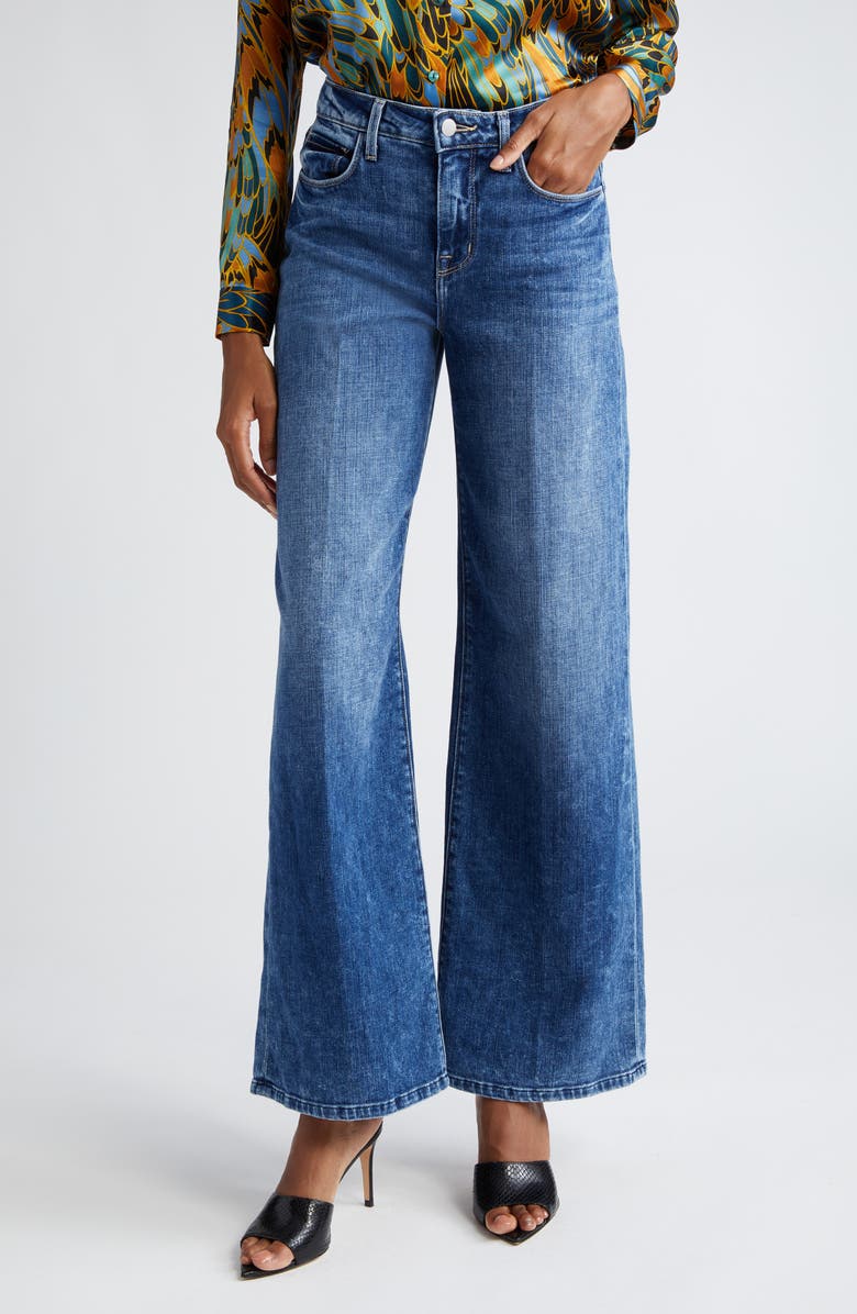 L'AGENCE Alicent High Waist Wide Leg Jeans, Main, color, 