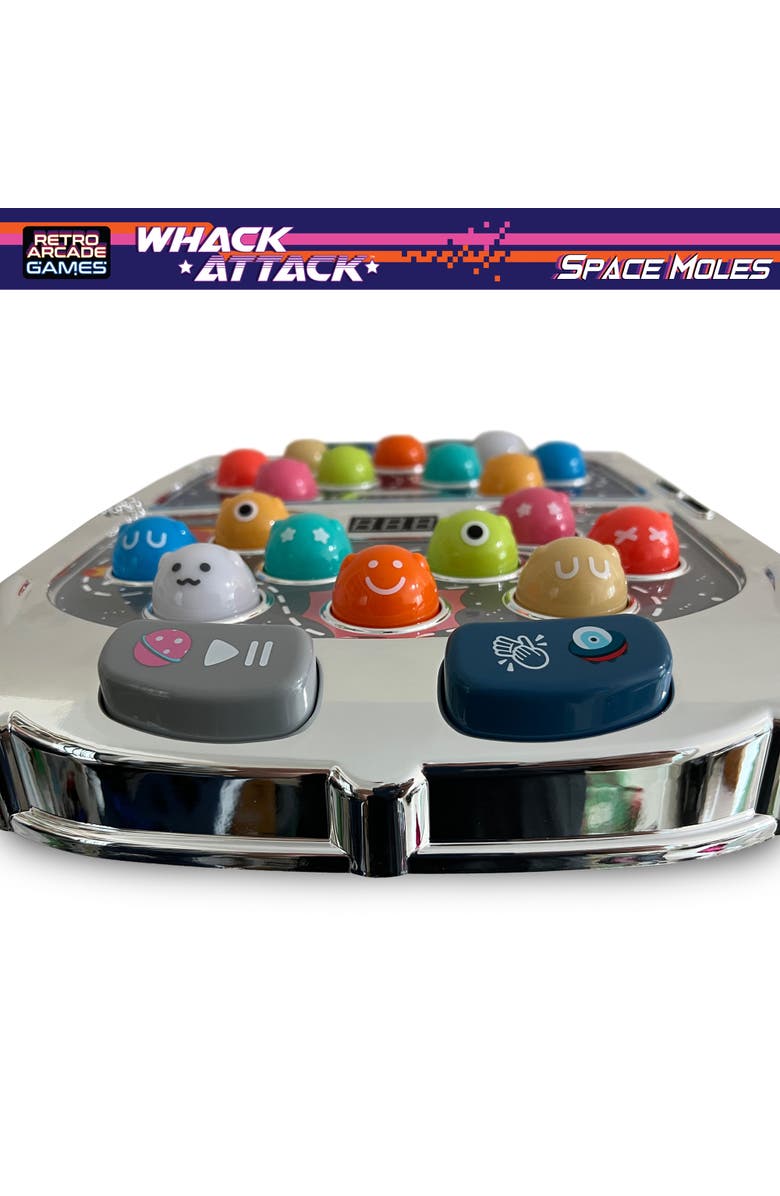 Thin Air Games Whack Attack Space Mole Lights/Sounds Tabletop Game, Alternate, color, 