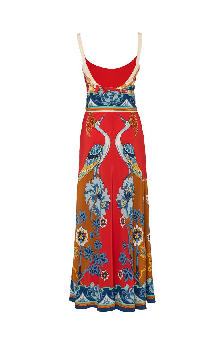 La DoubleJ Slip-Around Dress Taormina Placée Rust, Alternate, color,